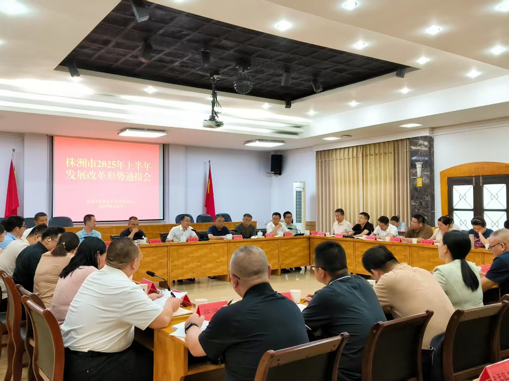 株洲市发展改革委召开2025年上半年发展改革形势通报会