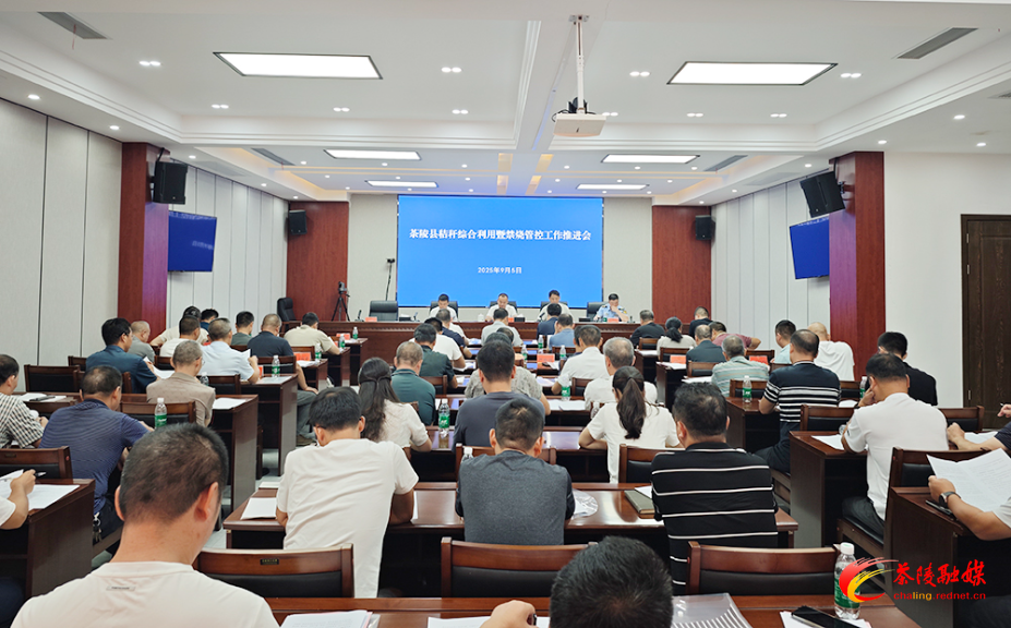 茶陵县推进秸秆综合利用暨禁烧管控工作