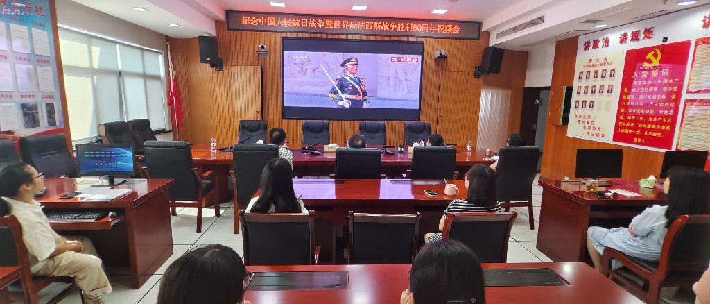攸县统计局集中观看九三阅兵  隆重纪念抗战胜利八十周年