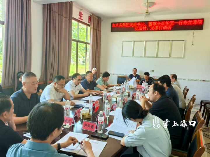 株洲市水务集团一行到龙潭镇联点村调研指导工作