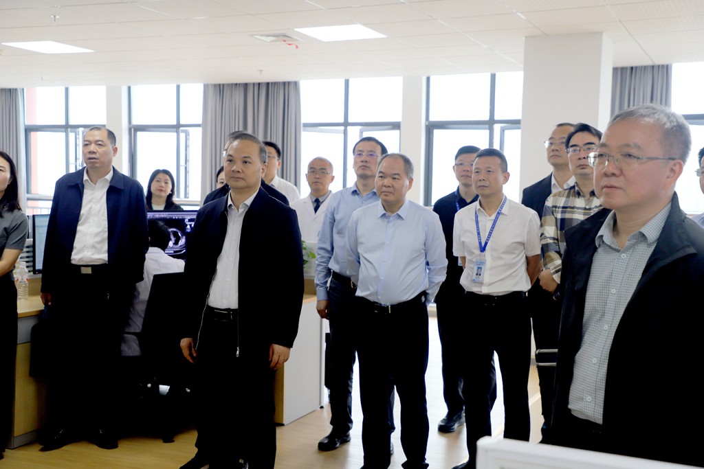 省医保局局长张棉长一行来株调研医保影像云应用部署情况