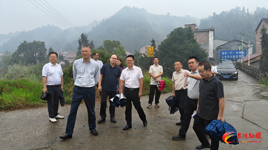 湖南工业大学校长蒋昌波一行到茶陵县水头村调研乡村振兴工作