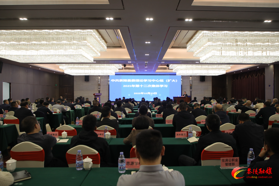 中共茶陵县委理论学习中心组（扩大）2025年第十二次集体学习举行
