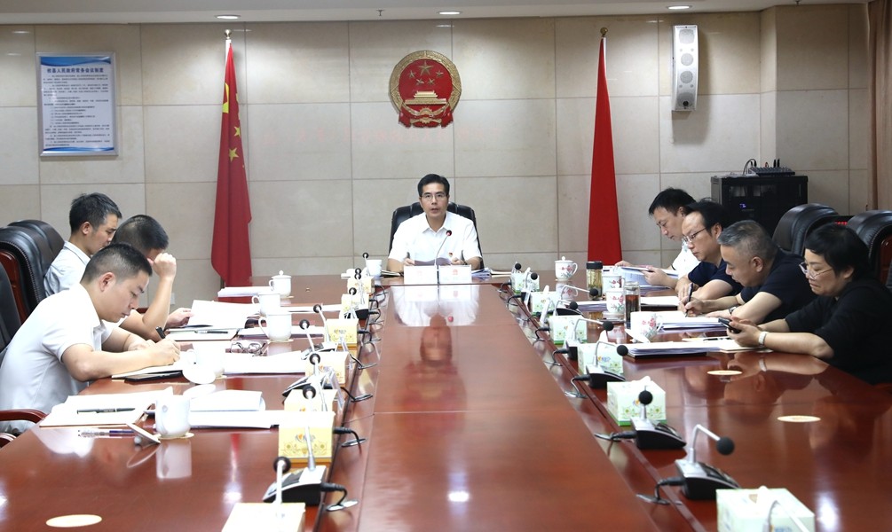 中共攸县人民政府党组（扩大）会议召开