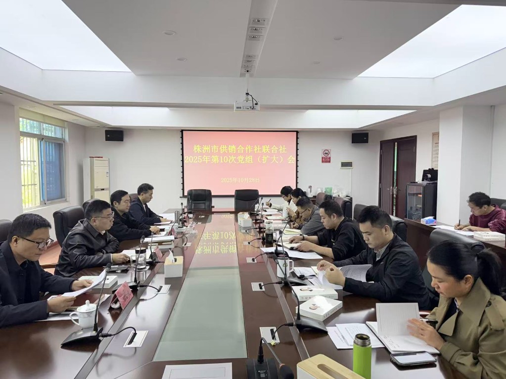 市供销社召开2025年 第10次党组（扩大）会议