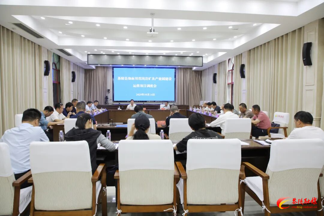 茶陵县饰面用花岗岩矿及产业园建设运营项目调度会召开