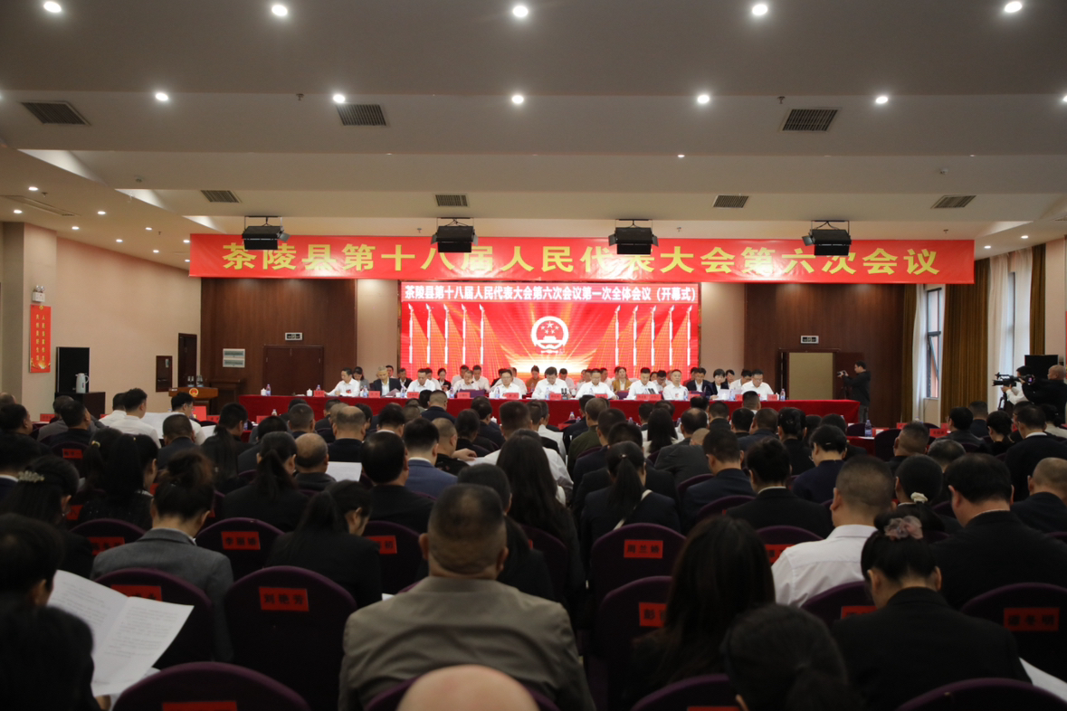 茶陵县第十八届人民代表大会第六次会议开幕