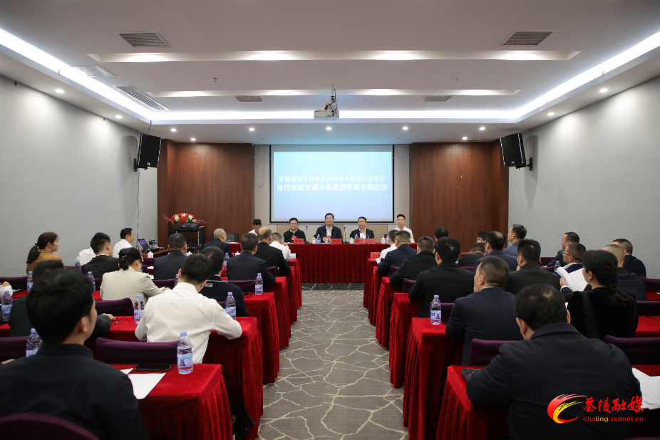 茶陵县第十八届人民代表大会第六次会议：召开各代表团负责人和党员负责干部会议