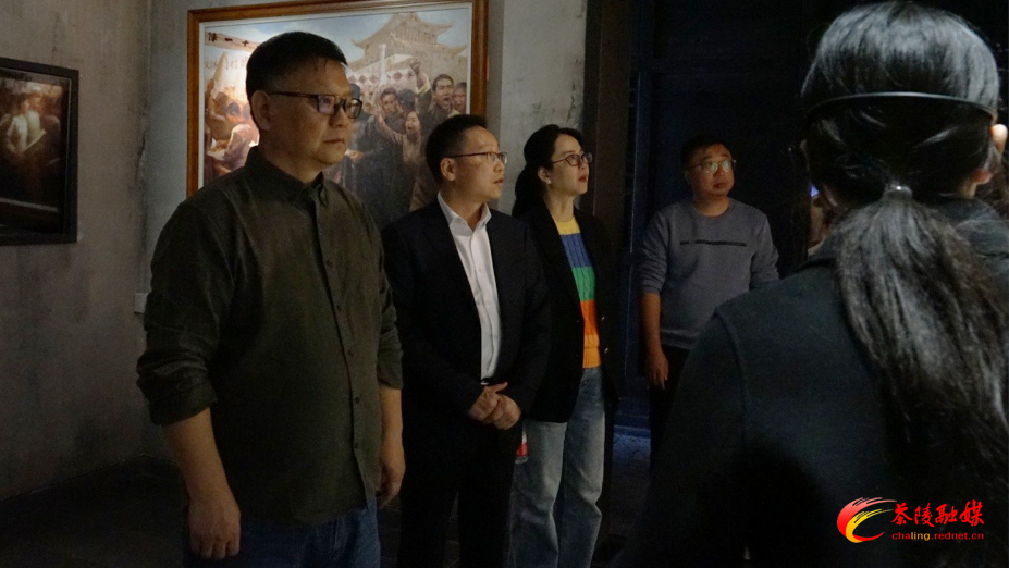 湖南电广传媒党委书记、董事长王艳忠一行来茶考察调研