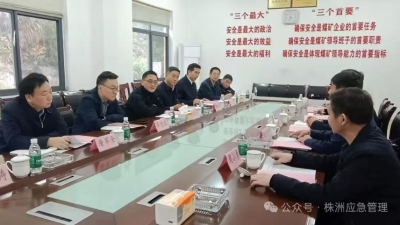 刘亚亮带队赴茶陵、攸县督导矿山安全生产工作