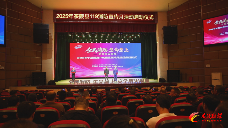 2025年茶陵县“119”消防宣传月活动启动