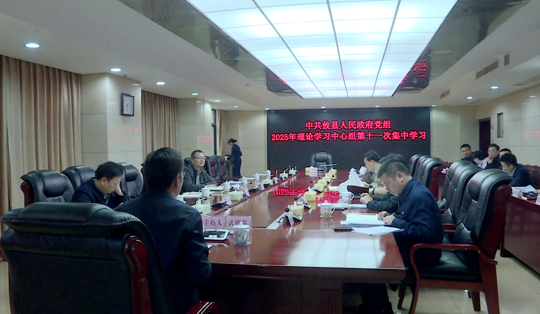 攸县人民政府党组开展2025年理论学习中心组第十一次集中学习