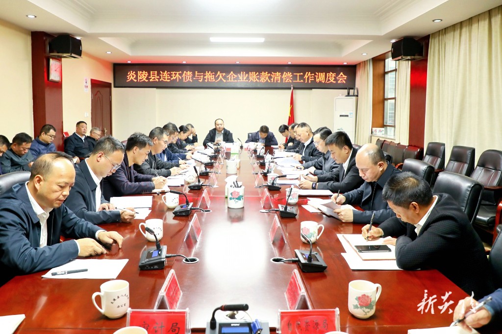炎陵县召开连环债与拖欠企业账款清偿工作调度会