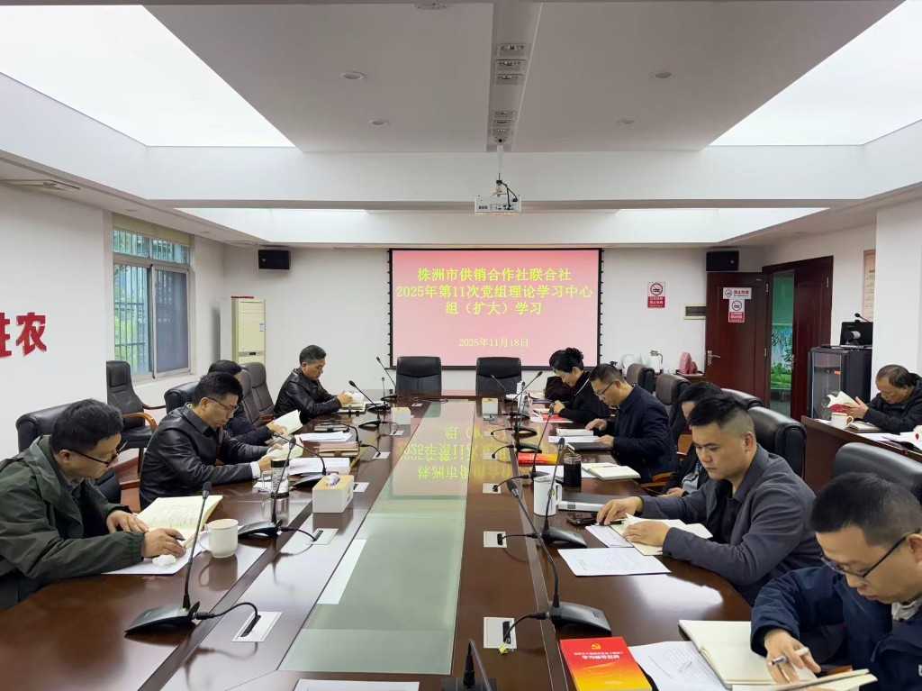 市供销社召开2025年 第11次党组（扩大）会议