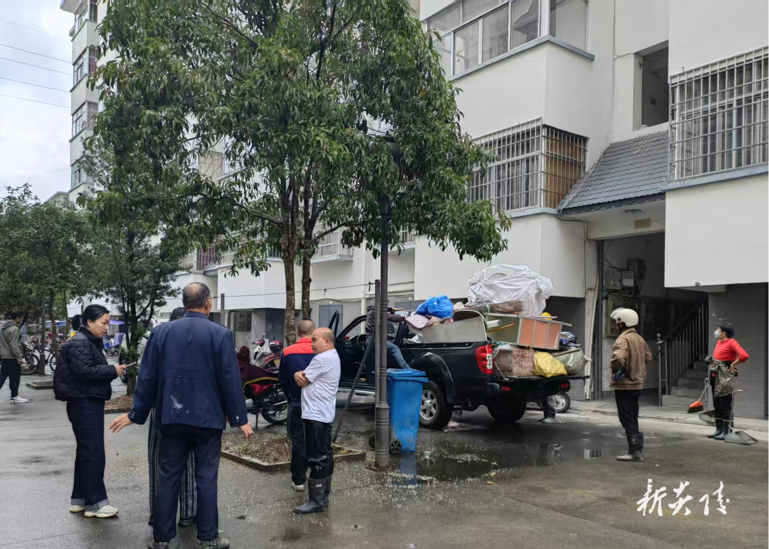 县住保中心开展保障性住房清理维护活动