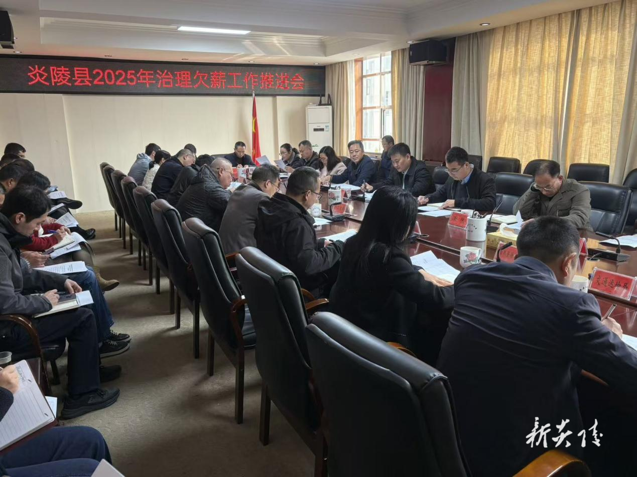 炎陵县召开治理欠薪工作推进会