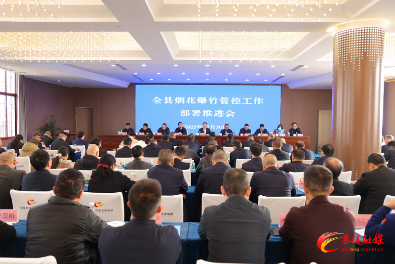 茶陵县部署推进烟花爆竹管控工作
