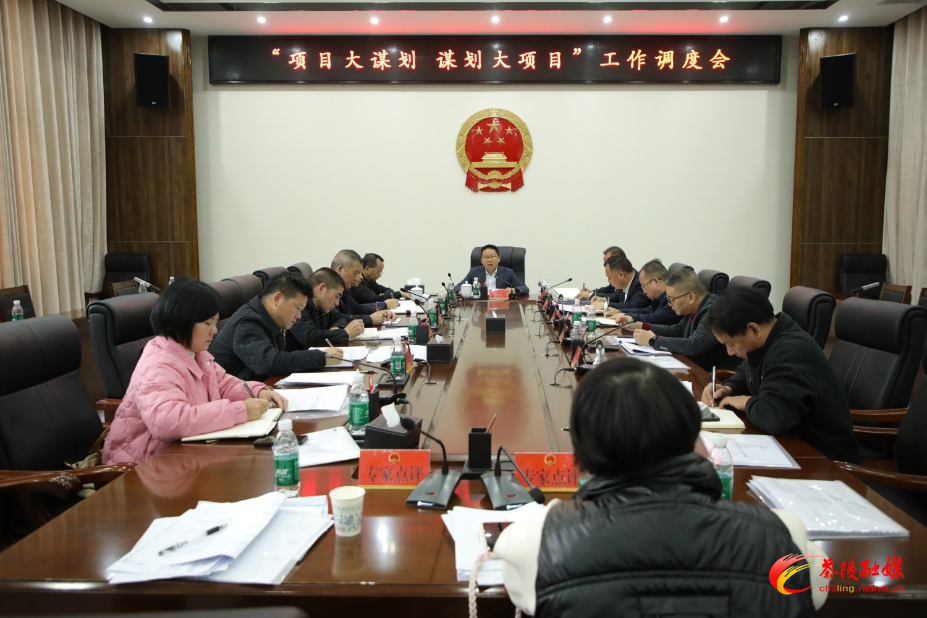 茶陵县召开“项目大谋划 谋划大项目”工作调度会议