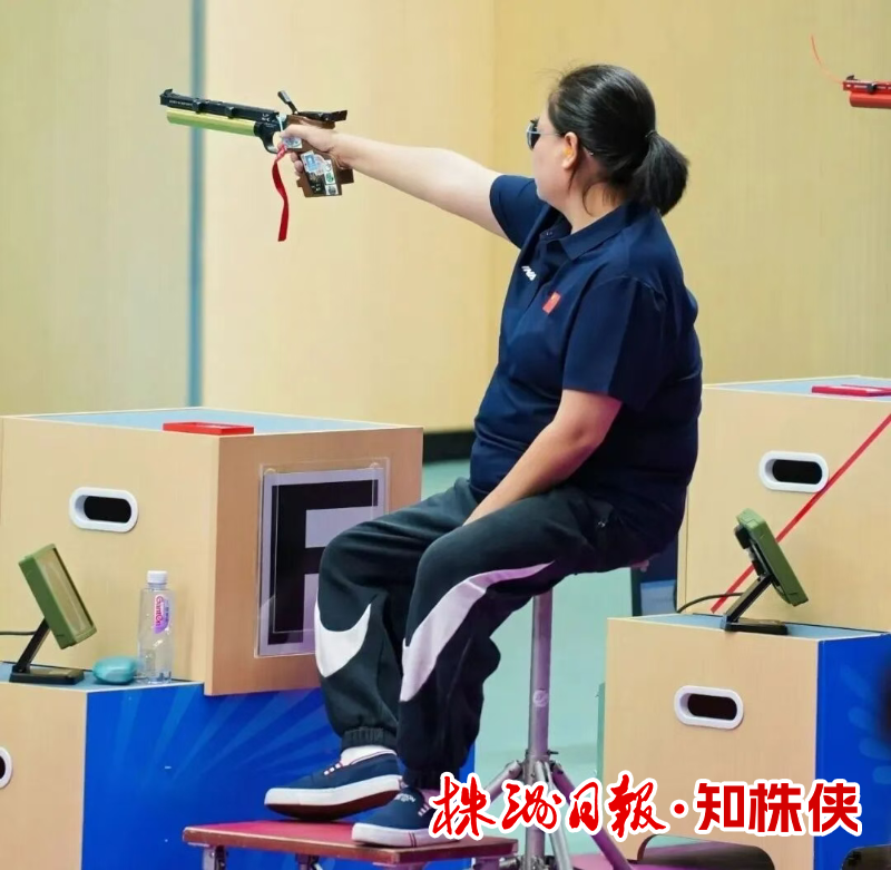 残特奥会射击比赛 株洲老将黎敏射落3金2铜