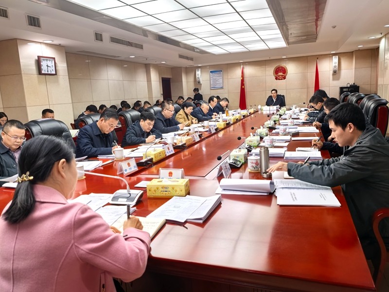 武挪强主持召开攸县第十八届人民政府第58次常务会议