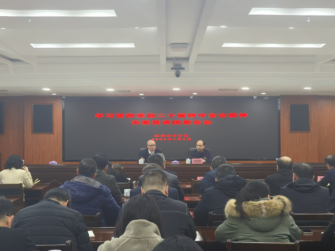 市委宣讲团到市审计局宣讲党的二十届四中全会精神