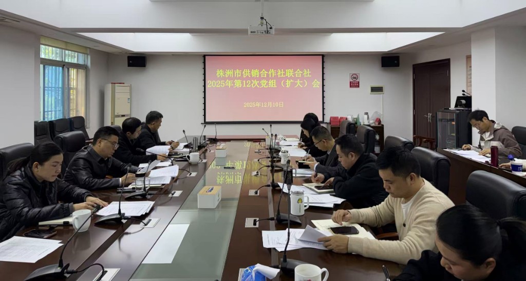 市供销社召开2025年 第12次党组（扩大）会议