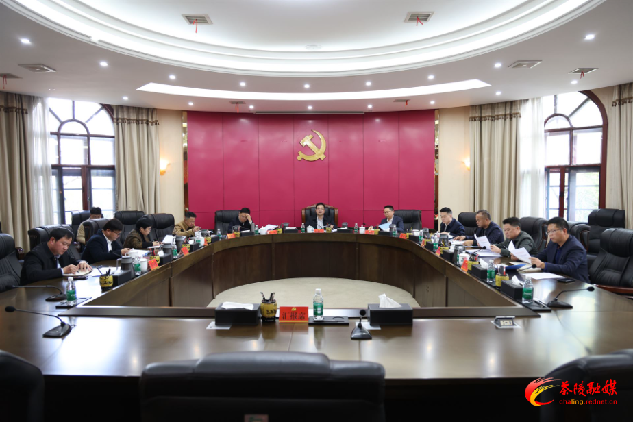 杨红兵主持召开中共茶陵县委常委会2025年第21次会议