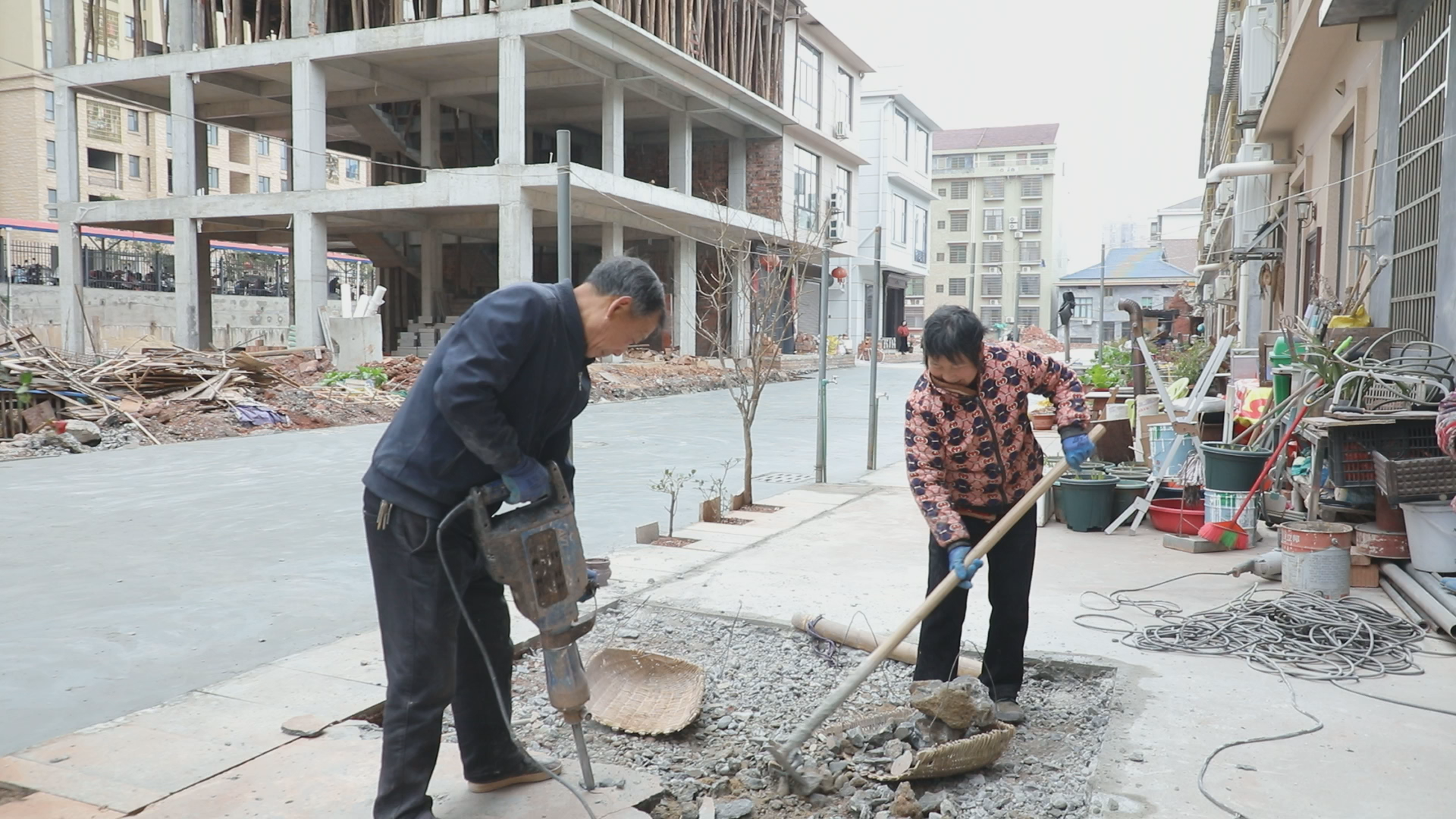 安居更宜居——茶陵县朝阳市民广场北侧安置区基础设施建设即将完工