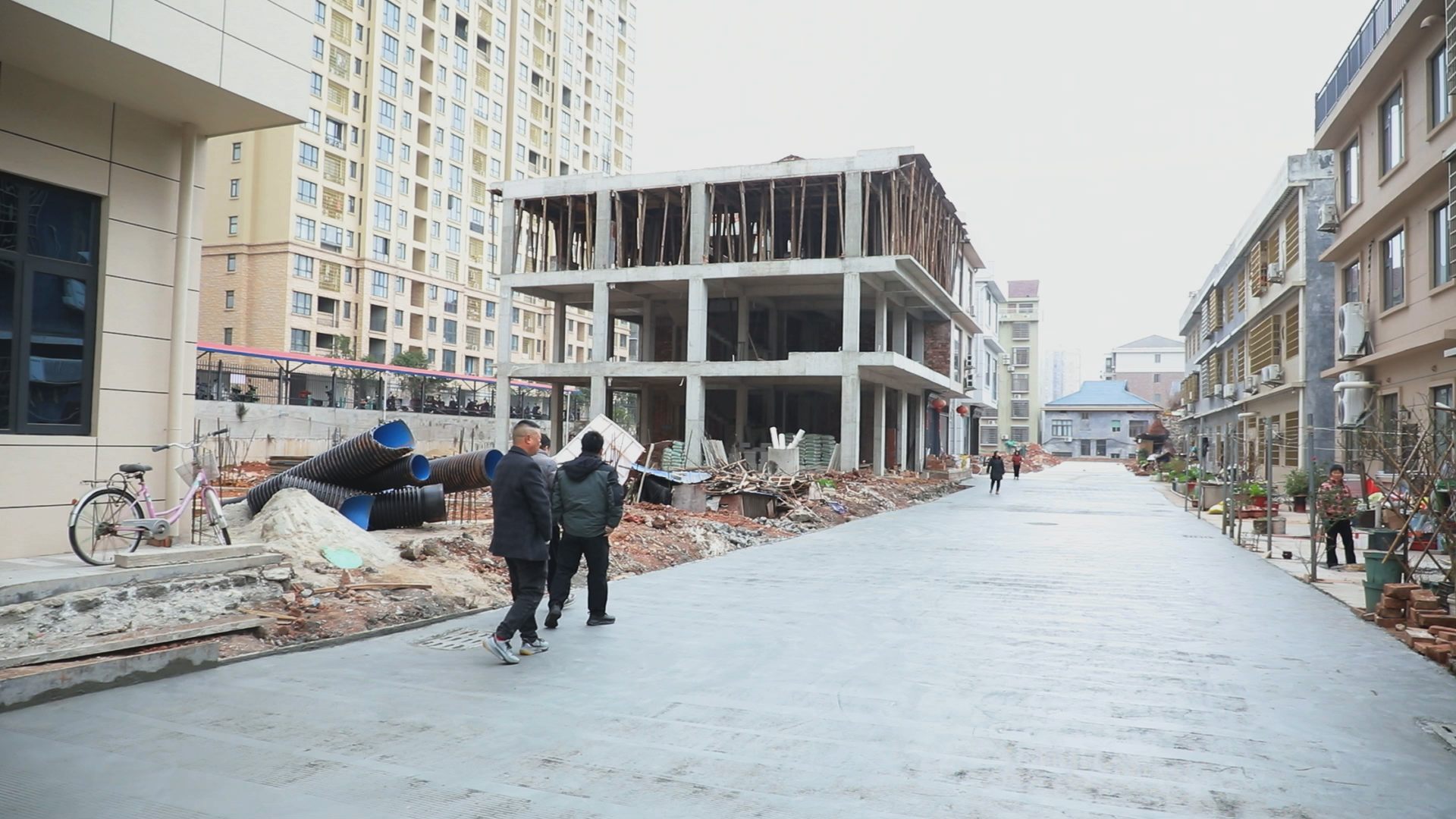 安居更宜居——茶陵县朝阳市民广场北侧安置区基础设施建设即将完工