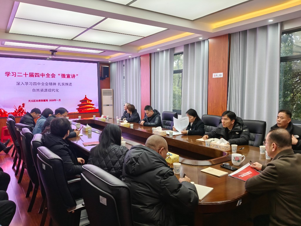 深入学习四中全会精神 扎实推进自然资源现代化