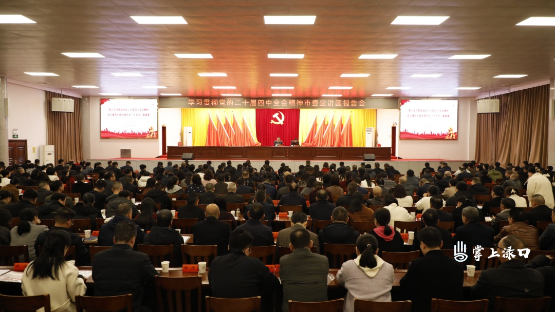 学习贯彻党的二十届四中全会精神市委宣讲团报告会在渌口举行