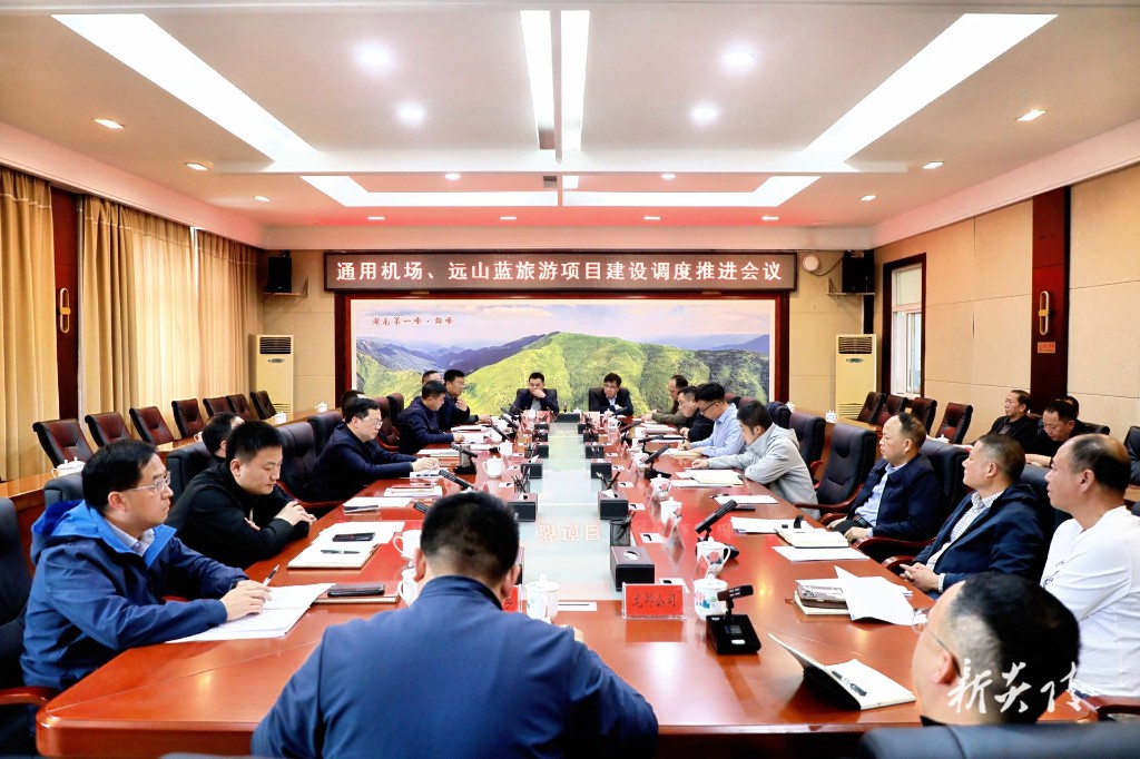 夏胜利主持召开九龙通用机场、远山蓝康养基地项目建设调度推进会