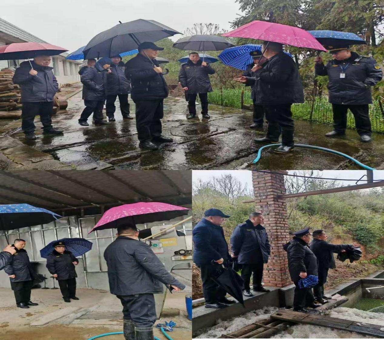 市生态环境局执法支队长李青山一行赴攸县网岭镇现场核查处置环境污染舆情