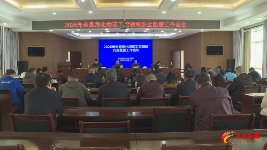 茶陵县调度2026年全县危化烟花工贸领域安全监管工作