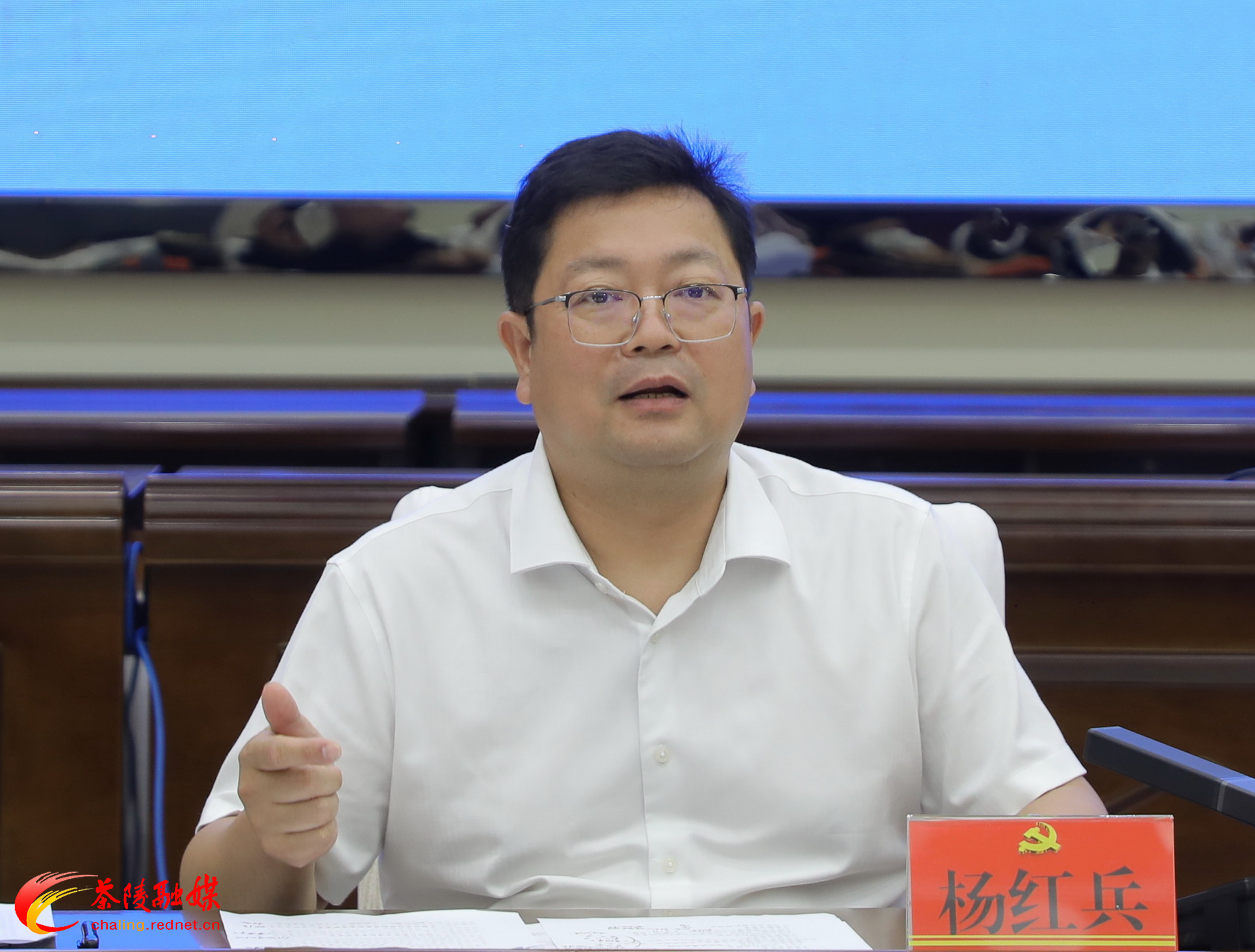 杨红兵调度茶陵县重点项目