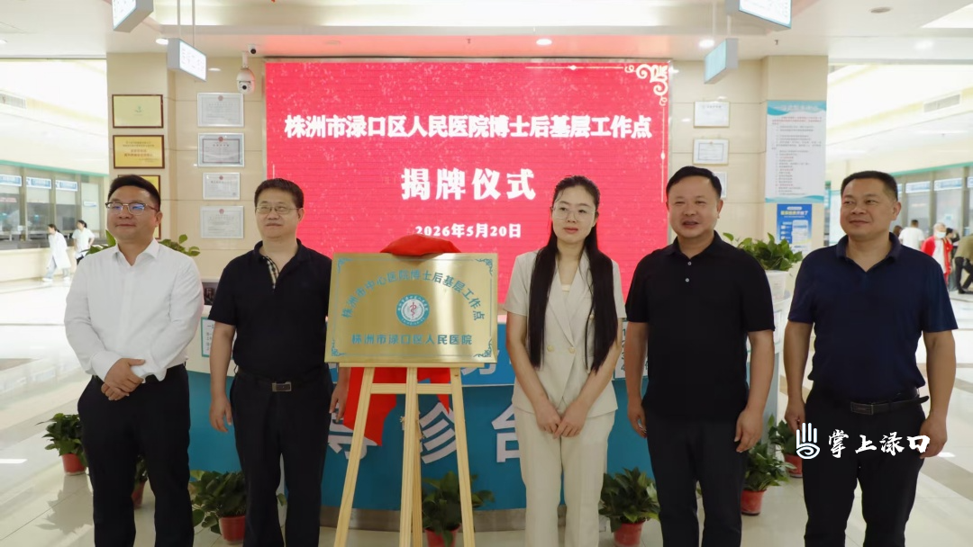 渌口区人民医院博士后基层工作点揭牌 市中心医院王婷团队领衔进驻
