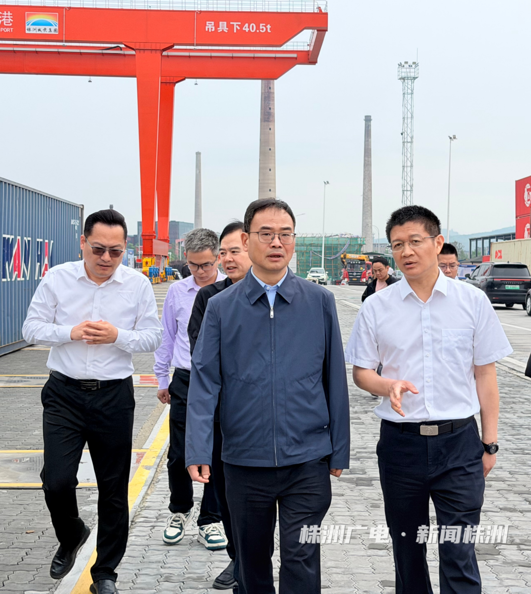 何恩广调研中非经贸株洲陆港