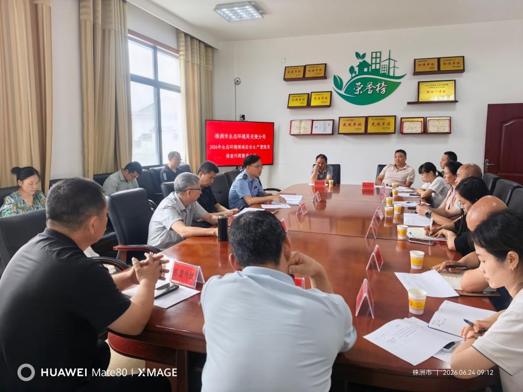筑牢生态安全底线  抓实隐患整改提升——炎陵分局召开生态环境领域安全生产暨隐患排查整改工作会议