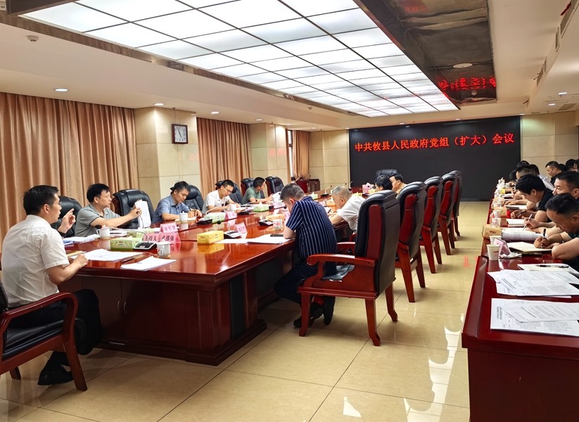 中共攸县人民政府党组（扩大）会议召开