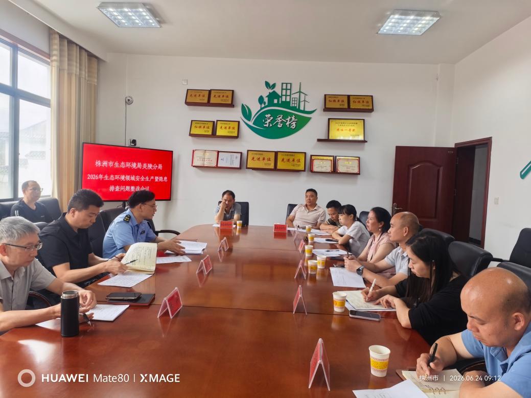 筑牢生态安全底线  抓实隐患整改提升——炎陵分局召开生态环境领域安全生产暨隐患排查整改工作会议