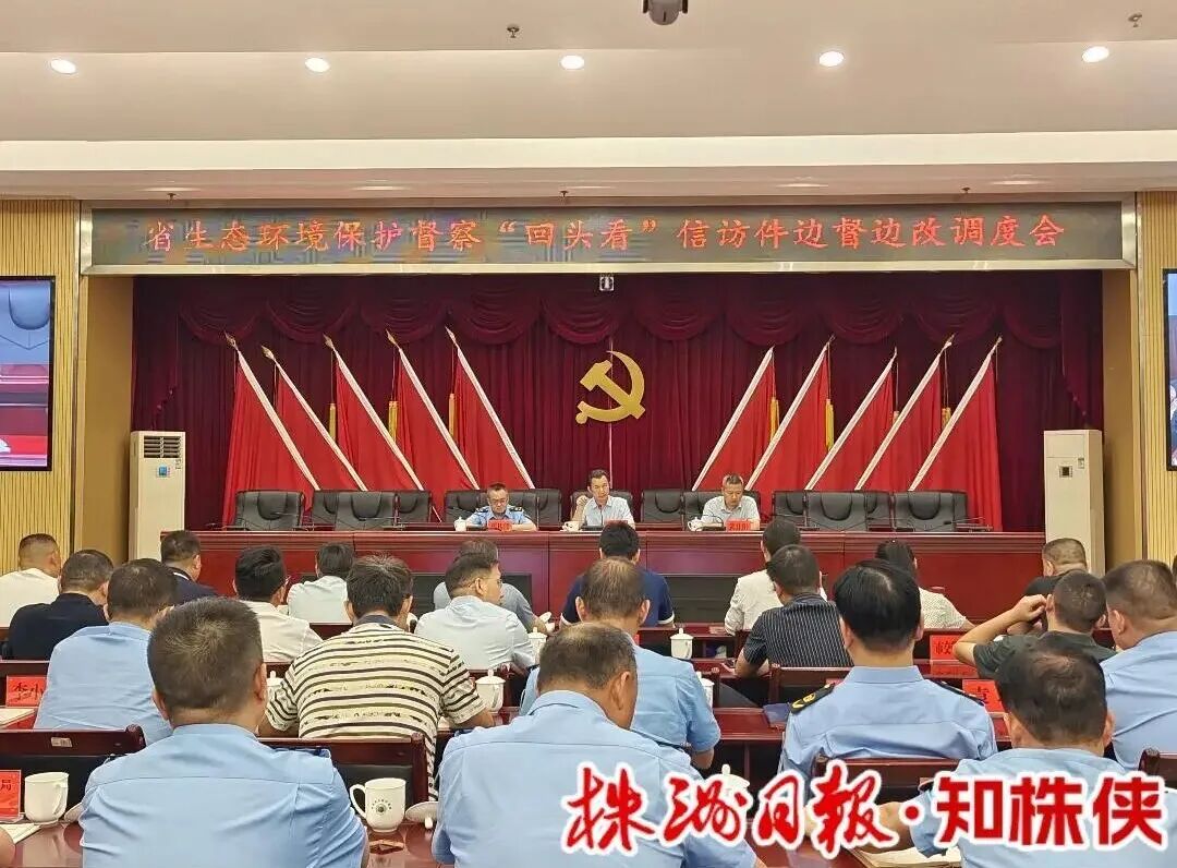 株洲市召开省环保督察“回头看”边督边改调度会