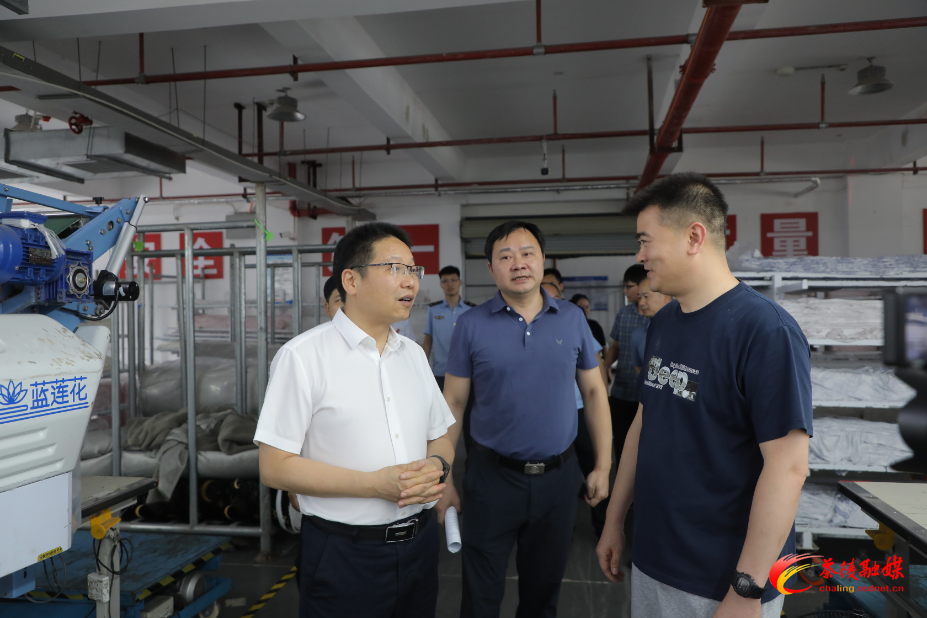 朱毅强带队调研园区企业工作