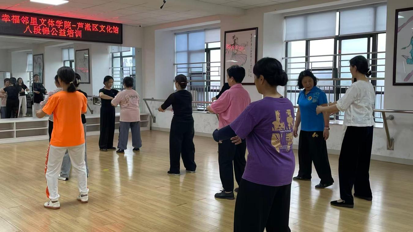 芦淞区文化馆春季＂全民艺术普及＂八段锦公益培训圆满开展