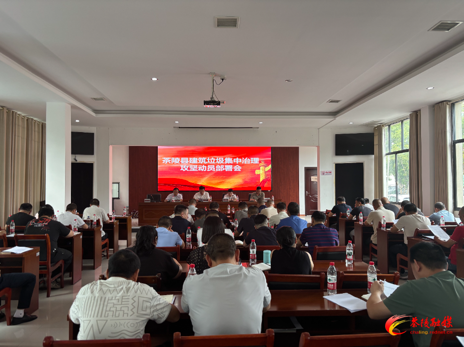 茶陵县建筑垃圾集中治理攻坚动员部署会召开