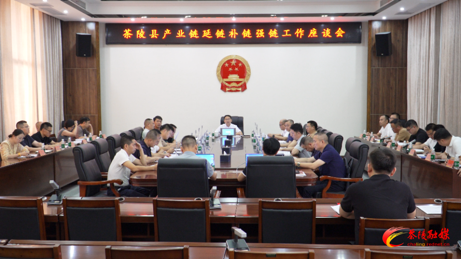 全县产业链延链补链强链工作座谈会召开