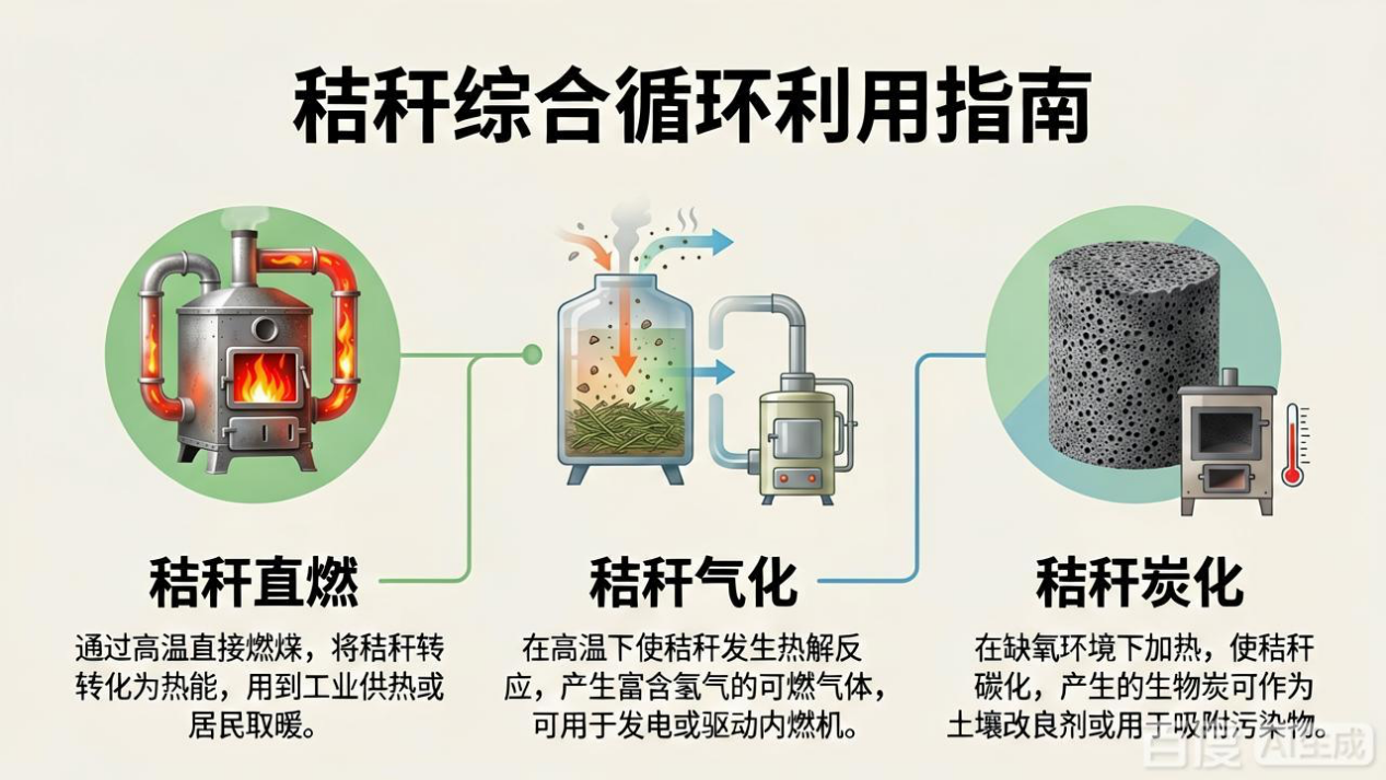 生物质能怎么用？秸秆直燃、气化、炭化三条路线一次讲透