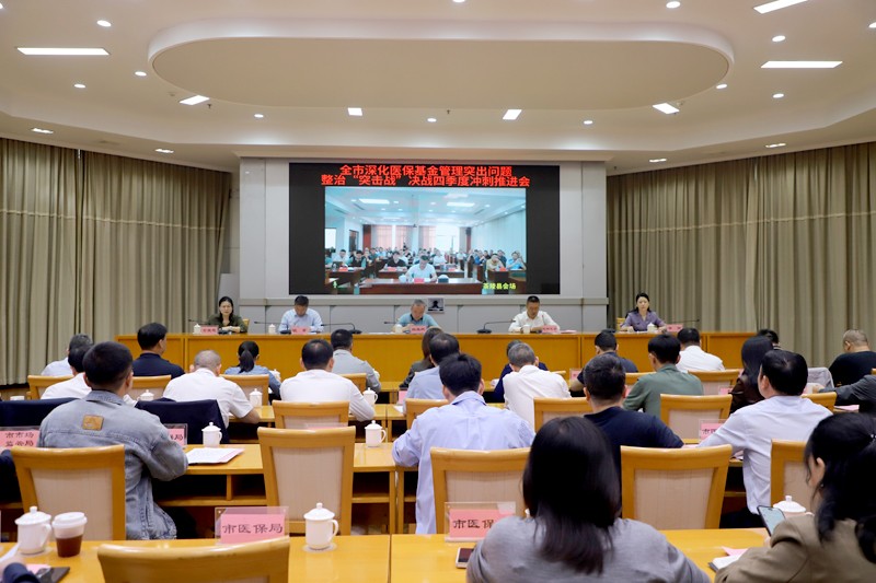 全市召开深化医保基金管理突出问题整治“突击战”决战四季度冲刺推进会