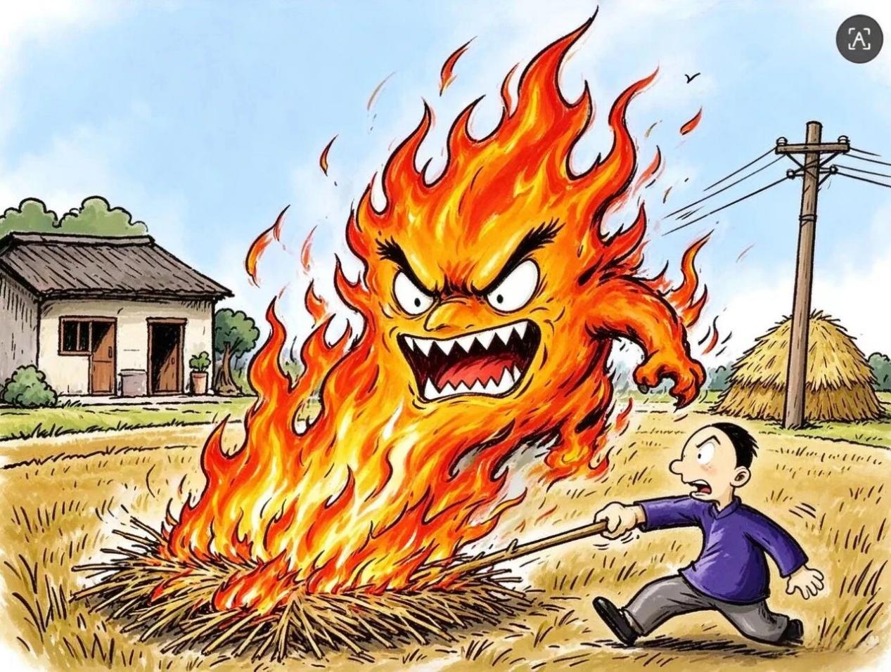 禁烧秸秆，安全相伴