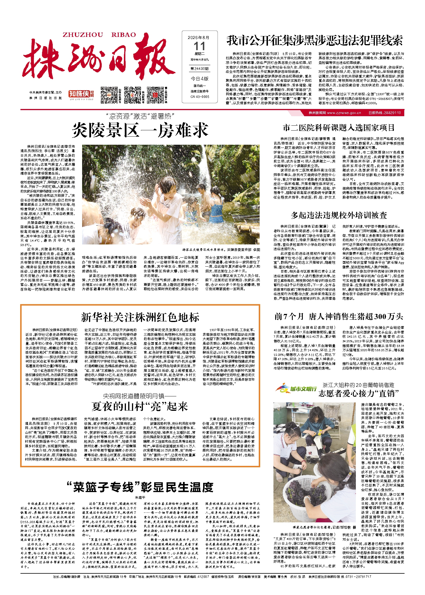 2026年08月11日《株洲日报》